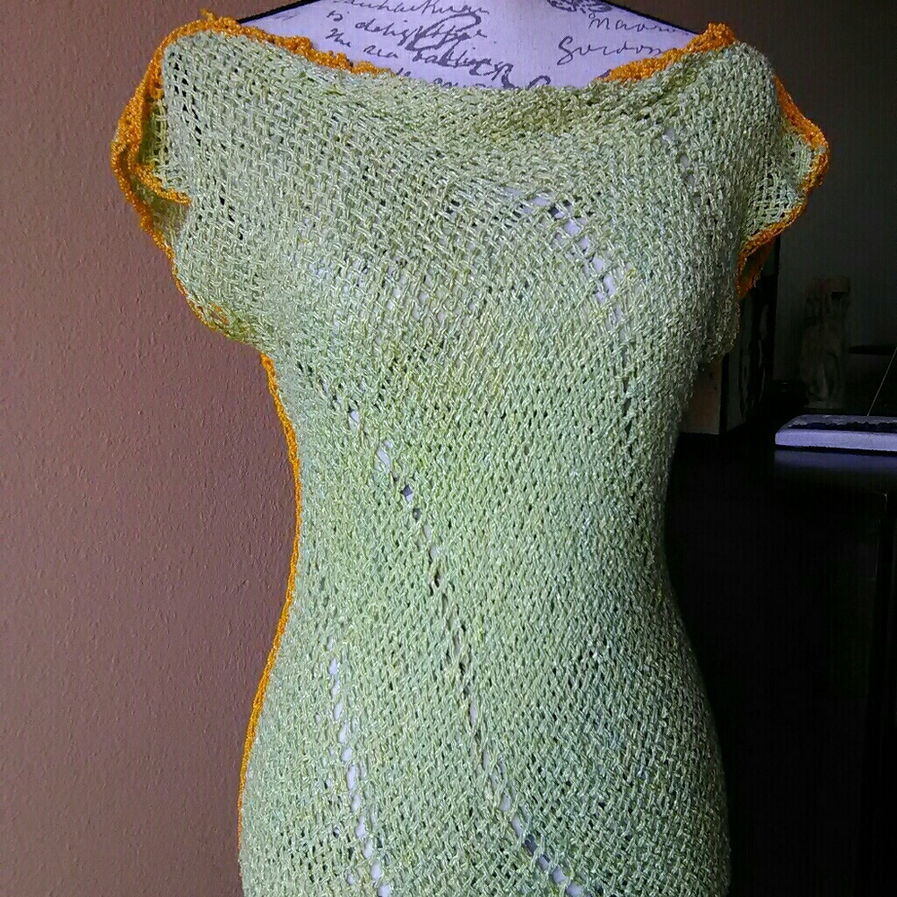 Knitted Dress. Long Dress.
